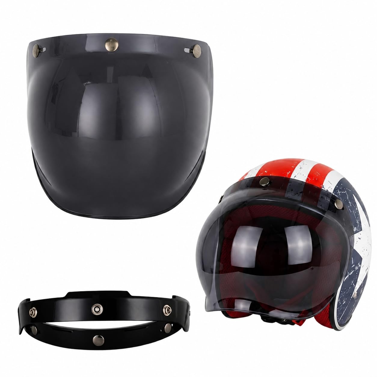 Amazon.co.jp: ジェットヘルメット シールド バブルシールド 交換用